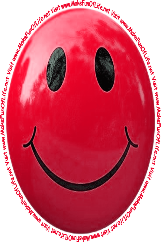 Picture of a red smiley face.